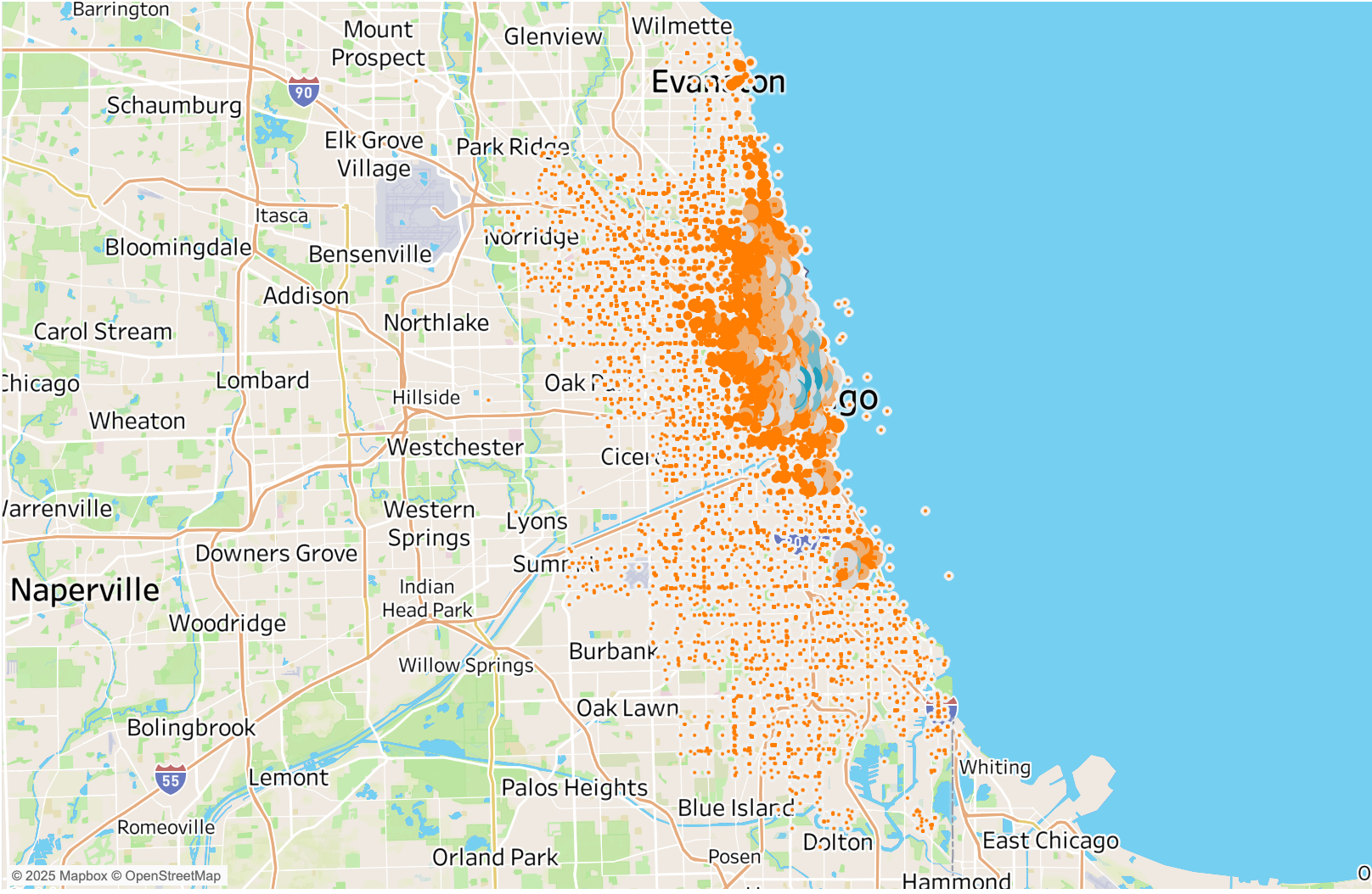Member Star Stations Heatmap